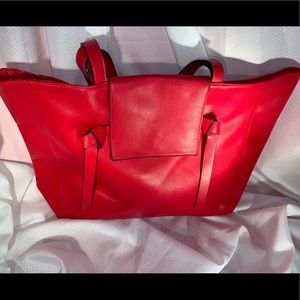 Elizabeth Arden large red PVC tote.